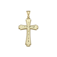 Diamond-Cut Cross Medium Pendant (10K) Popular Jewelry New York