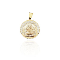 Diamond-Cut Virgin Altagracia Medallion Pendant (14K)