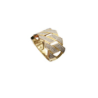 Diamond Angle Cuban Ring (10K)