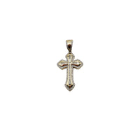 Diamond Backgrounded Cross Pendant (14K)