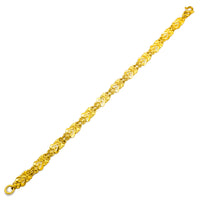 Diamond Cuts-Sandblasted Heart Bracelet (24K) Popular Jewelry New York