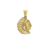 Diamond Cuts Indian Chief Head Pendant (14K) Popular Jewelry New York