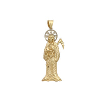 Diamond Cuts Halo Santa Muerte Pendant (14K) Popular Jewelry New York