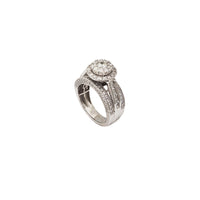 Diamond Double Round Layer Engagement Ring (14K)