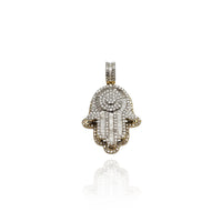 Diamond Hamsa Pendant (14K)
