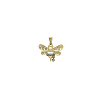Yellow Gold Diamond Honey Bee Pendant (14K) Popular Jewelry New York