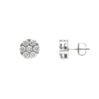 Diamond Honeycomb Stud Earrings (14K) Popular Jewelry New York
