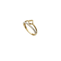 Diamond Two Paths Clover Ring (14K)