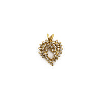 Diamond Cluster Heart Pendant 14K - Lucky Diamond 恆福珠寶金行 New York City 169 Canal Street 10013 Jewelry store Playboi Charlie Chinatown @luckydiamondny 2124311180
