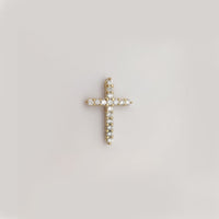 Diamond Cross Pendant (14K) Popular Jewelry New York