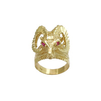 Diamond Cut Goat CZ Ring (14K) Popular Jewelry New York