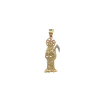 Diamond Cut Santa Muerte Pendant (14K)