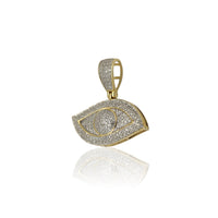 Diamond Egyptian Eye Pendant (10K) Popular Jewelry New York