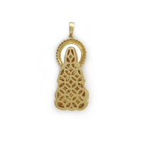 Diamond Halo Guan Yin Pendant (14K) Popular Jewelry New York