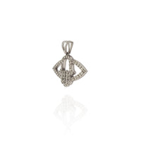 Diamond Outlined Hamsa Pendant (14K) New York Popular Jewelry