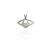 Diamond Outlined Hamsa Pendant (14K) New York Popular Jewelry
