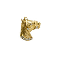 Horse Head Diamond Pendant (14K) Popular Jewelry New York