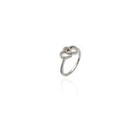 Diamond Iced-Out Double Heart Ring (14K) New York Popular Jewelry