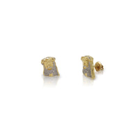 Diamond Jesus Head Stud Earrings (10K) Popular Jewelry New York