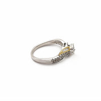 Diamond Knot Split Shank Ring (10K) Popular Jewelry New York