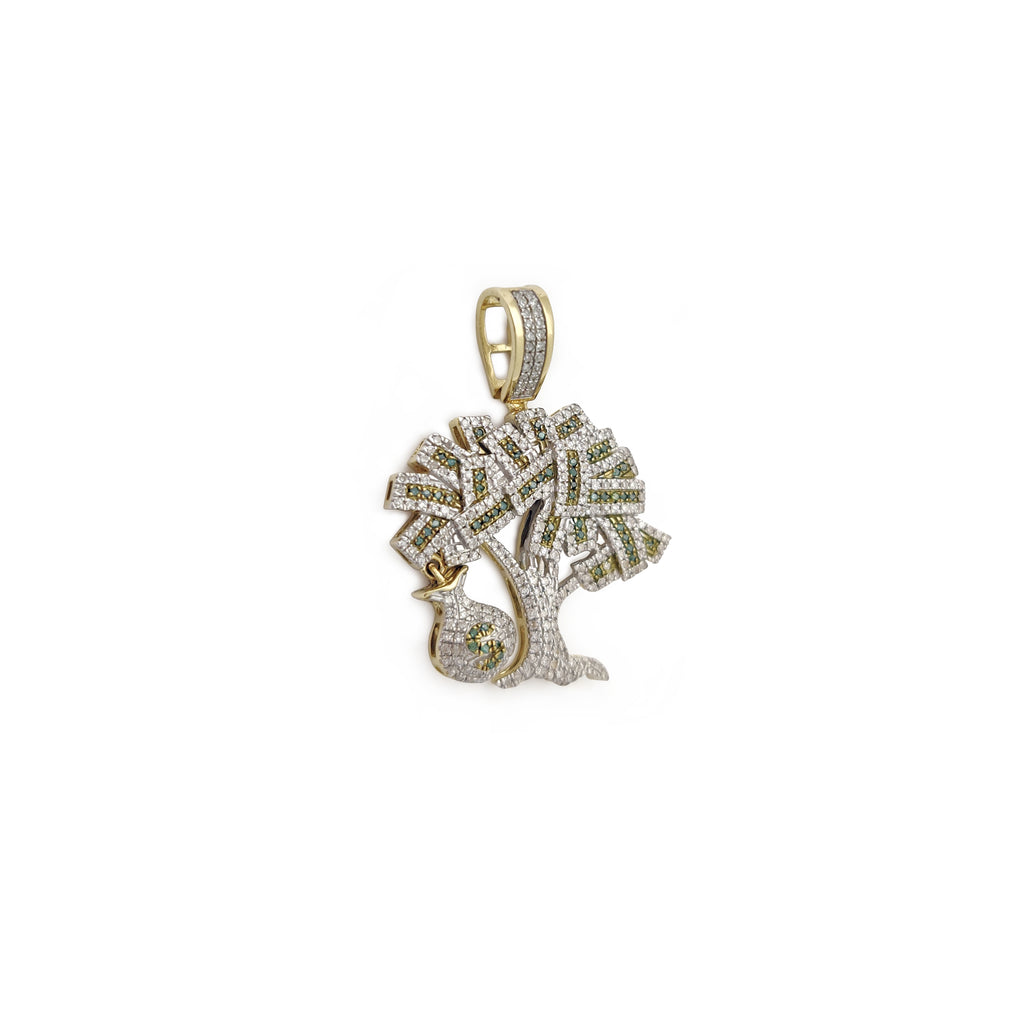 money tree pendant gold Diamond Money Tree Pendant (14K) (10K) – Popular J