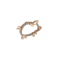 Diamond Pave Outline Little Piggy Pendant (10K) New York Popular Jewelry