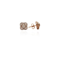 Diamond Swirl Earrings (14K) New York Popular Jewelry