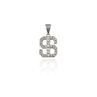 Iced-Out Dollar Sign CZ Pendant (Silver) New York Popular Jewelry