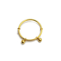 Double Bell Baby Bangle (24K)