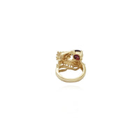 Dragon and Gemstone Ring (14k) New York Popular Jewelry