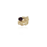 Dragon and Gemstone Ring (14k) New York Popular Jewelry
