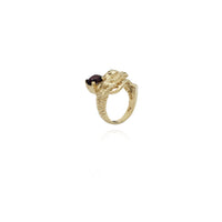 Dragon and Gemstone Ring (14k) New York Popular Jewelry