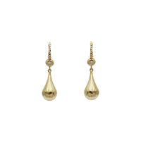 Drop CZ Hanging Earrings (14K)