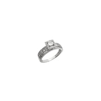 Square Shape Engagement Ring (Silver)