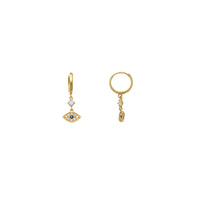 Evil Eye Dangling Earrings (14K)