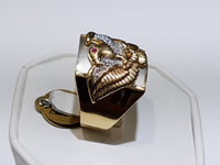 Tri-Gold Eagle Men's Ring 14K - Lucky Diamond 恆福珠寶金行 New York City 169 Canal Street 10013 Jewelry store Playboi Charlie Chinatown @luckydiamondny 2124311180