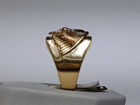 Tri-Gold Eagle Men's Ring 14K - Lucky Diamond 恆福珠寶金行 New York City 169 Canal Street 10013 Jewelry store Playboi Charlie Chinatown @luckydiamondny 2124311180