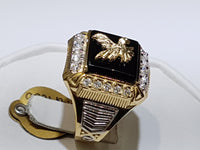 Eagle Onyx Men's Ring 14K - Lucky Diamond 恆福珠寶金行 New York City 169 Canal Street 10013 Jewelry store Playboi Charlie Chinatown @luckydiamondny 2124311180
