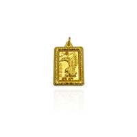 Chinese Feng Shui Wallpaper Medallion Pendant (24K)