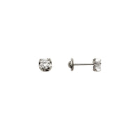 Elevated CZ Stud Earrings (14K)