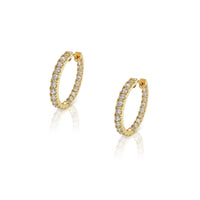 Eternity Hoop Earrings (14K) Popular Jewelry New York