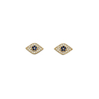 Evil Eye CZ Stud Earrings (14K)