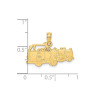 Fire Truck Car Pendant (14K)