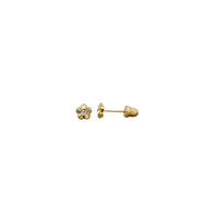 Flower Stud Earrings (14K)