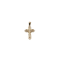 Fancy Small Cross CZ Pendant (14K)