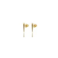 Fancy Pointing Stud Earrings (14K).