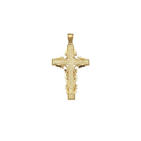 Filigree Border Cross Pendant (14K)