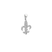 Fleur de Lis CZ Pendant (Silver) Popular Jewelry New York