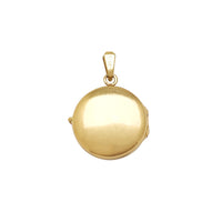 Flower Design Round Locket Pendant (14K) Popular Jewelry New York