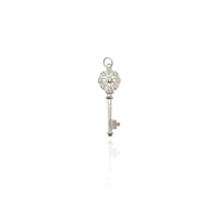 Flowery Key CZ Pendant (SS) New York Popular Jewelry